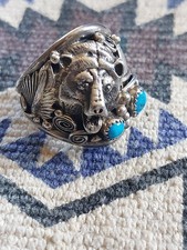 Navajo ring grizzly bär - ring,