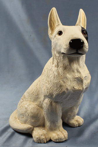 Lebensgroßer bullterrier - lebensgroßer,