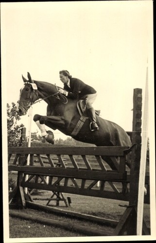 Foto springreiten sprung - ak, springreiten,