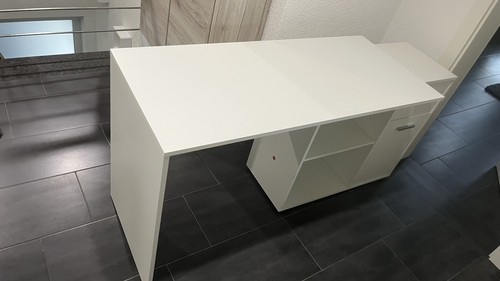 Schreibtisch weiß neu - weiß, holz