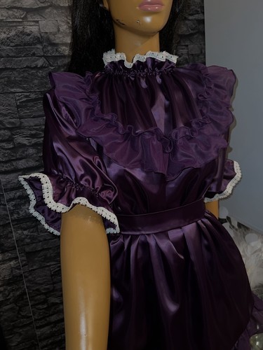 Adult nylon satin kleid baby - adult,
