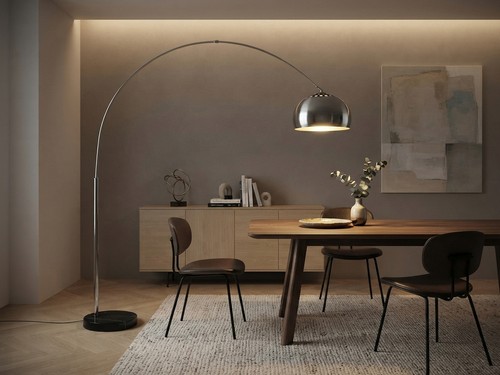 Moderne stehlampe gebogen - moderne,