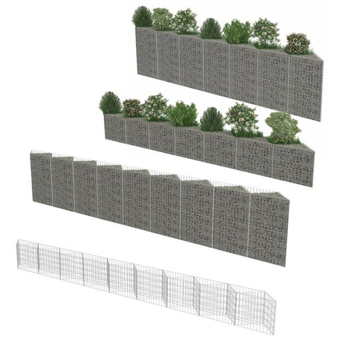 Gabionenwand metall steinkorb - gabionenwand,