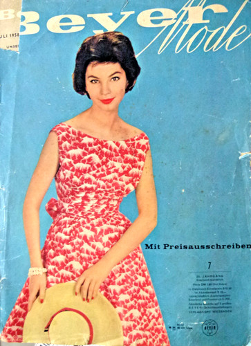 Altes modeheft beyer von 1958 - altes,