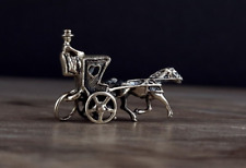 Charms Anhänger Sterlingsilber Pferd mit Kutsche - verspielt silver anello