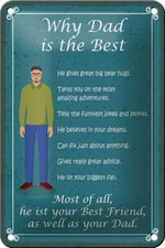 Blechschild Spruch 12x18 cm