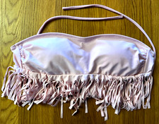 Rosa Oberteil mit Fransen von