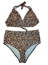 Bikini Neckholder BH Leopard