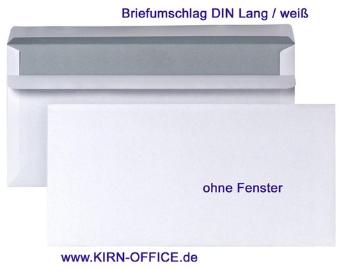 Briefumschläge ohne - briefumschläge, dl