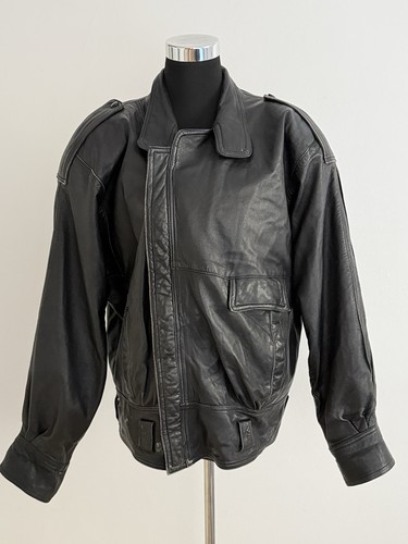Vintage lederjacke schwarz - vintage,