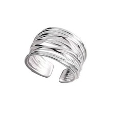 Damen Ring Silber 925 Reihen