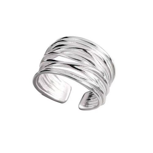 Damen ring reihen breit offen - reihen,