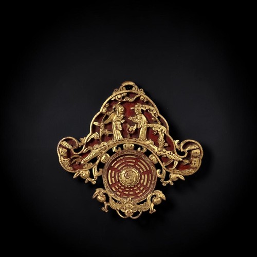 Chinesisches holzrelief bagua - chinesisches,