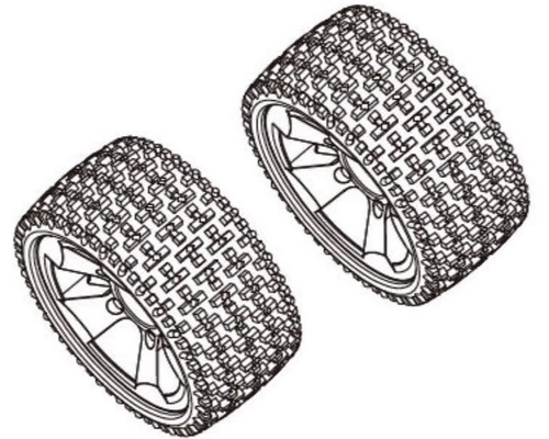 Absima truggy räderset - truggy,