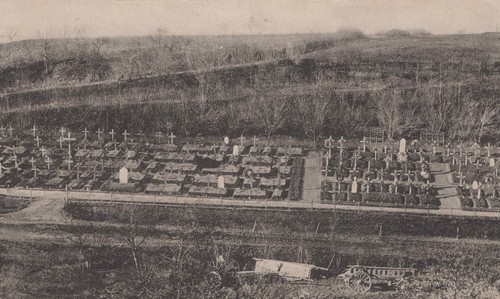 Alte ansichtskarte friedhof - alte,