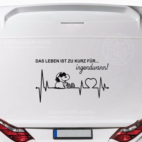 Herzschlag snoopy 100cm - herzschlag, leben