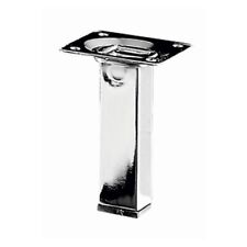 Möbelfuß / Tischbein chrom 25 x 25 x 100mm, B-Ware Folie defekt/nicht vorhanden