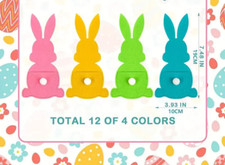 OSTERN TOP Bestecktaschen Hase aus Filz  im 12 -er Set-Osterdekoration