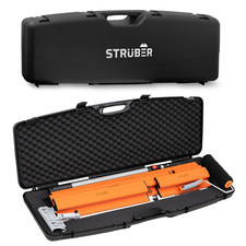 STRÜBER Orange Flächenspachtel SET im Werkzeugkoffer Teleskopstange Rollspachtel