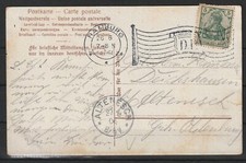 Deutsches Reich HAMBURG FAHNENSTEMPEL auf Postkarte, 1906 #1075269