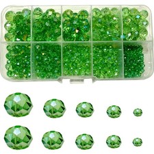 Kristallglas Perlen facettiert