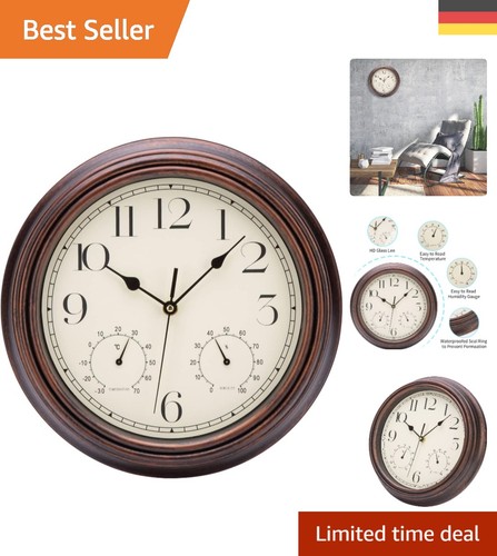 Vintage wanduhr 30cm mit - wanduhr,