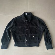 Herren Cordjacke schwarz Crooked Tongues Asos Gr. XS