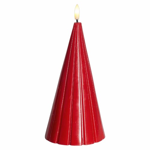 Led kerze rot weihnachtsdeko - kerze,
