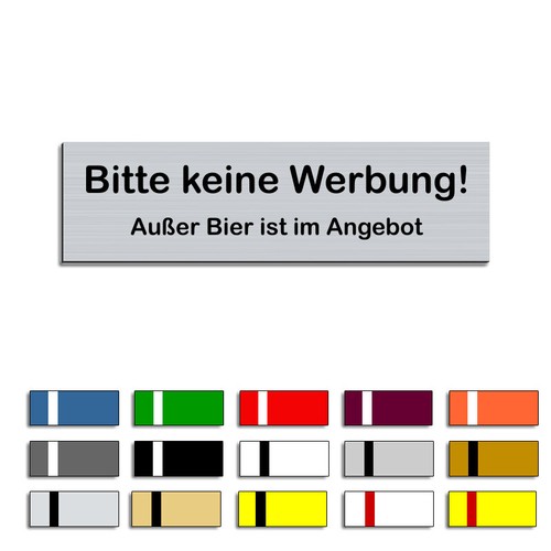 Keine werbung außer - "keine, bier