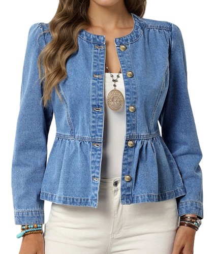Damen jeansjacke mit - damen-jeansjacke,