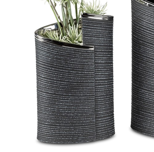 Deko vase anthrazit wrap - deko,