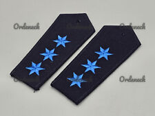 POLIZEI SCHULTERKLAPPEN - BLAU SILBER GOLD - AUS ÜBERGANGSZEIT DDR ZU BRD - TOP!