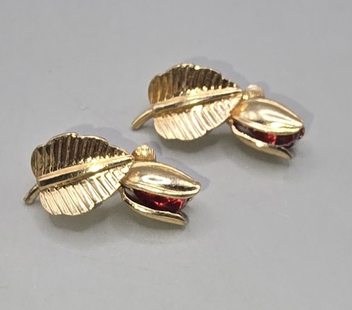 Vintage ohrclips vergoldet - vintage,