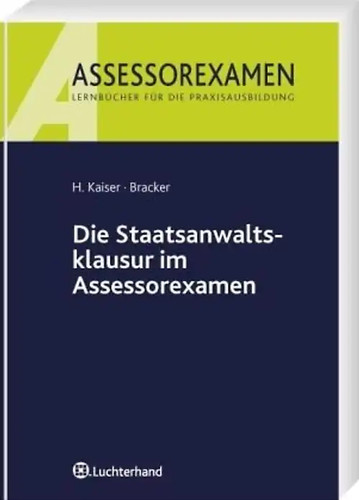 Die staatsanwaltsklausur - die, im
