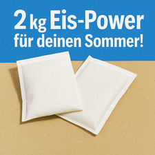 2 Stück große Kühl Gel Akku à 1.000g Versandkühlung Kühlung Gefrierakku Kühlakku