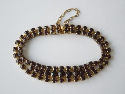 Vintage granatoptik strass - vintage,