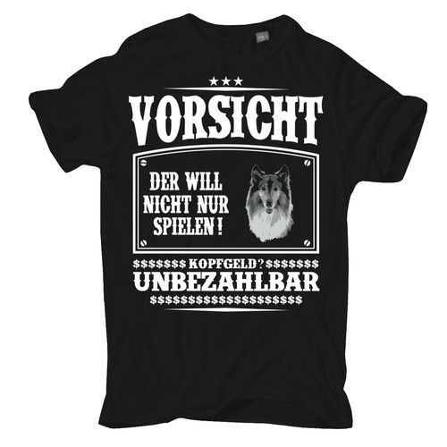 Herren shirt langhaar - t-shirt, collie
