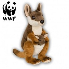 WWF Plüschtier Känguru mit Baby (19cm) Kuscheltier Stofftier Kangaroo Joey