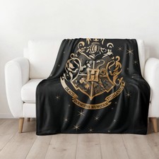 Harry Potter Decke in Schwarz
