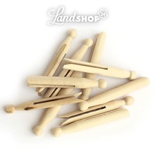 100 Holzklammern Wäscheklammern zum Basteln 2. Wahl Nostalgie Sturmklammer Deko