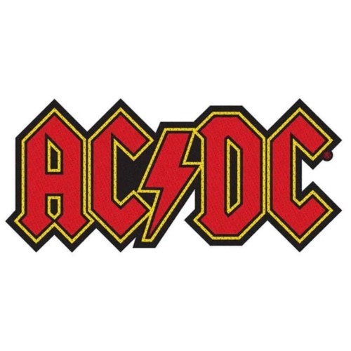 Patch logo cut out - ac/dc, ·