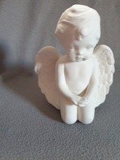 Schrüh- Rohling, Keramik, 1  Putte kniend   ca. 17  cm , zum Bemalen