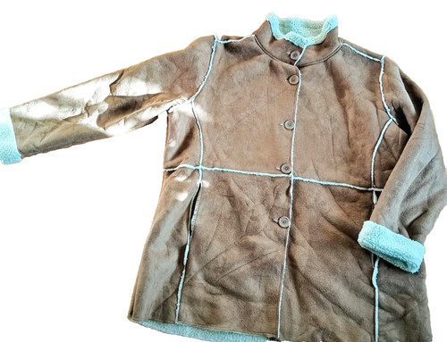 Jacke mantel in wildleder - jacke,