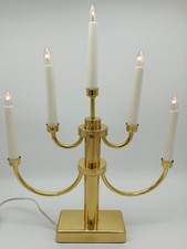 Konstsmide Kerzenständer Messing 5-armig • elektrisch • Weihnachten • 42,5 cm