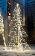 LED Weihnachts Baum 1,15 m hoch, bunt, 720 Lichter, Garten Deko Leucht Christ