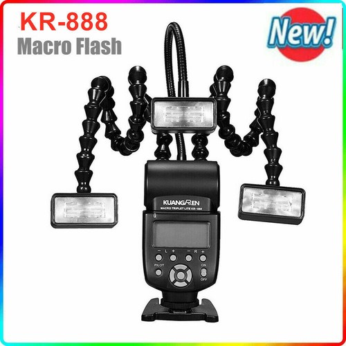 888 macro flash light led - kr-888,