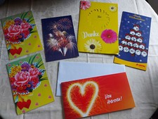 LOTTO Konvolut Lottoschein- Geschenkumschlag , 6 Stück