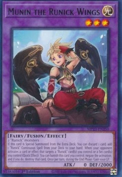 Yugioh munin the runick wings - munin,