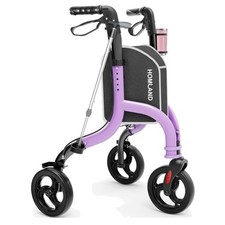 Senior Rollator Aluminium faltbar 3 Räder Gehstockhalter Becherhalter