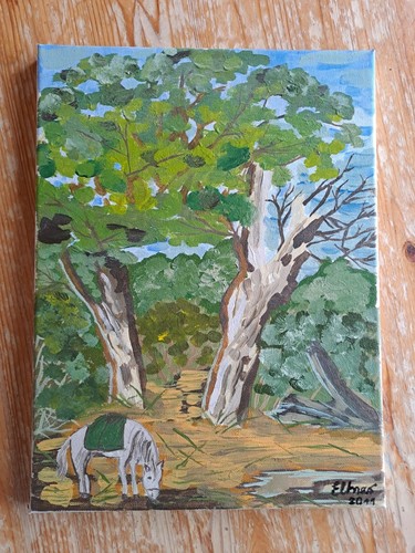 Acryl auf leinwand - acryl, selbst